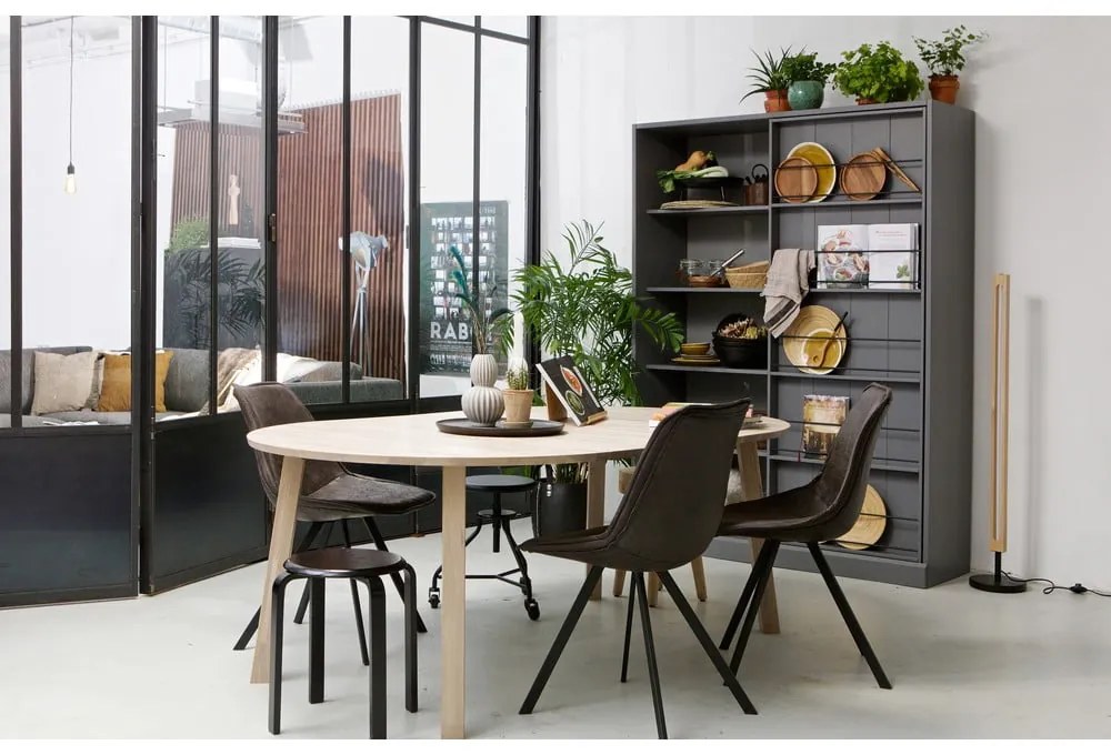 Masă dining extensibilă WOOOD Lange, ⌀ 120 cm