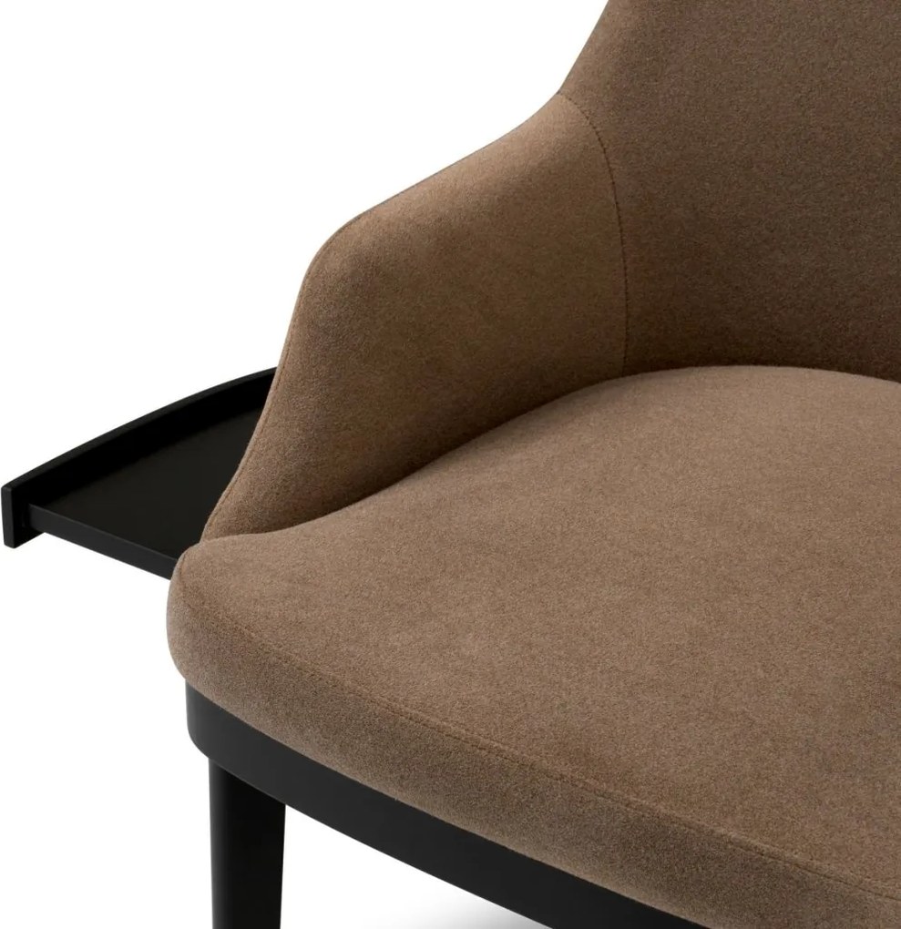 Scaun design LUX cu raft lateral Costa, Sabino brown