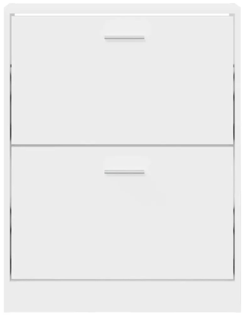 Pantofar, alb, 59x17x81 cm, lemn prelucrat Alb, 59 x 17 x 81 cm, 1