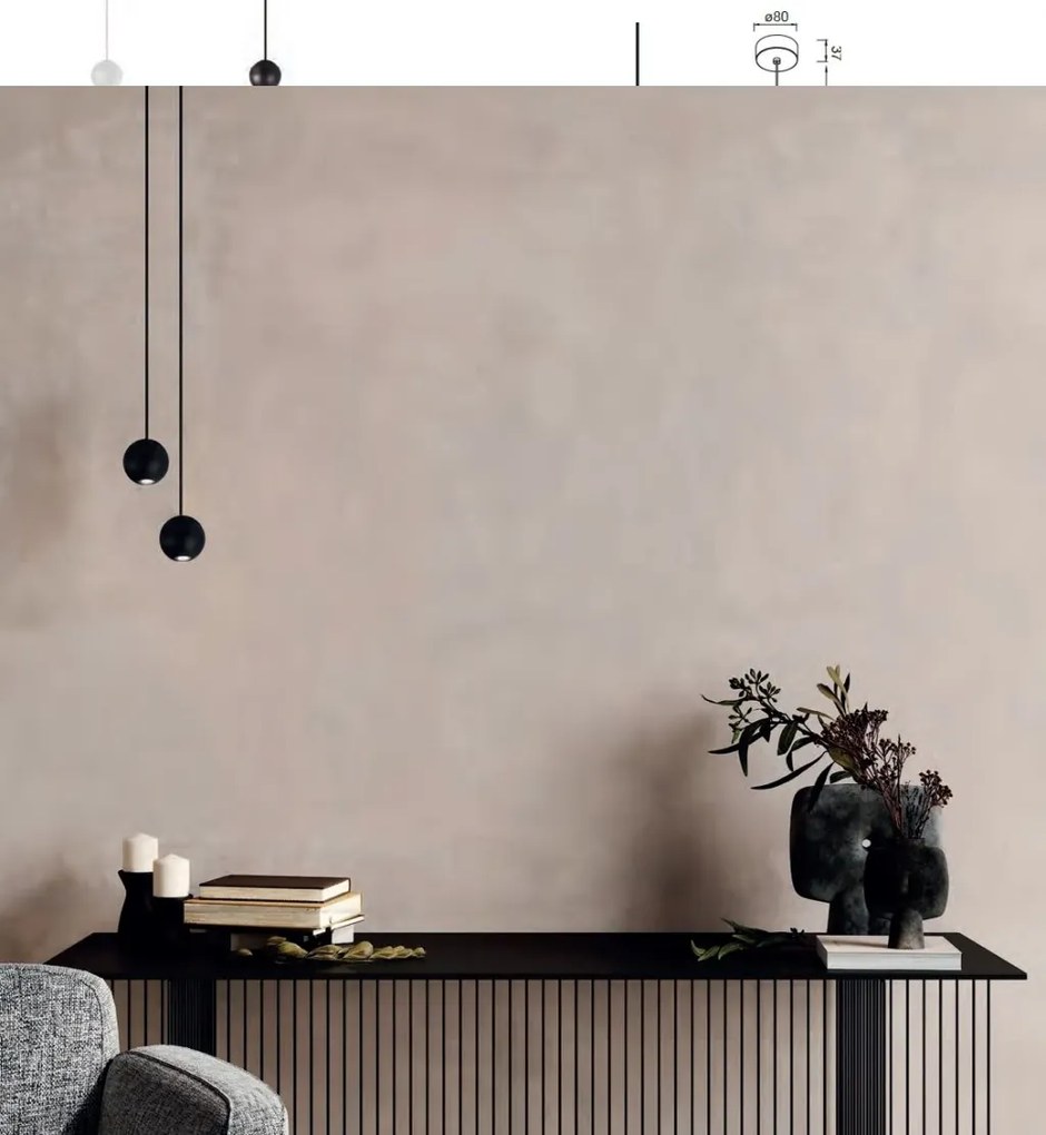 Pendul/Spot LED design minimalist modern, GRUISSAN negru MA-8469