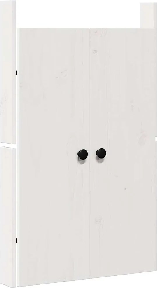 vidaXL Ușă de bucătărie Alb 50 x 9 x 82 cm Lemn masiv de pin