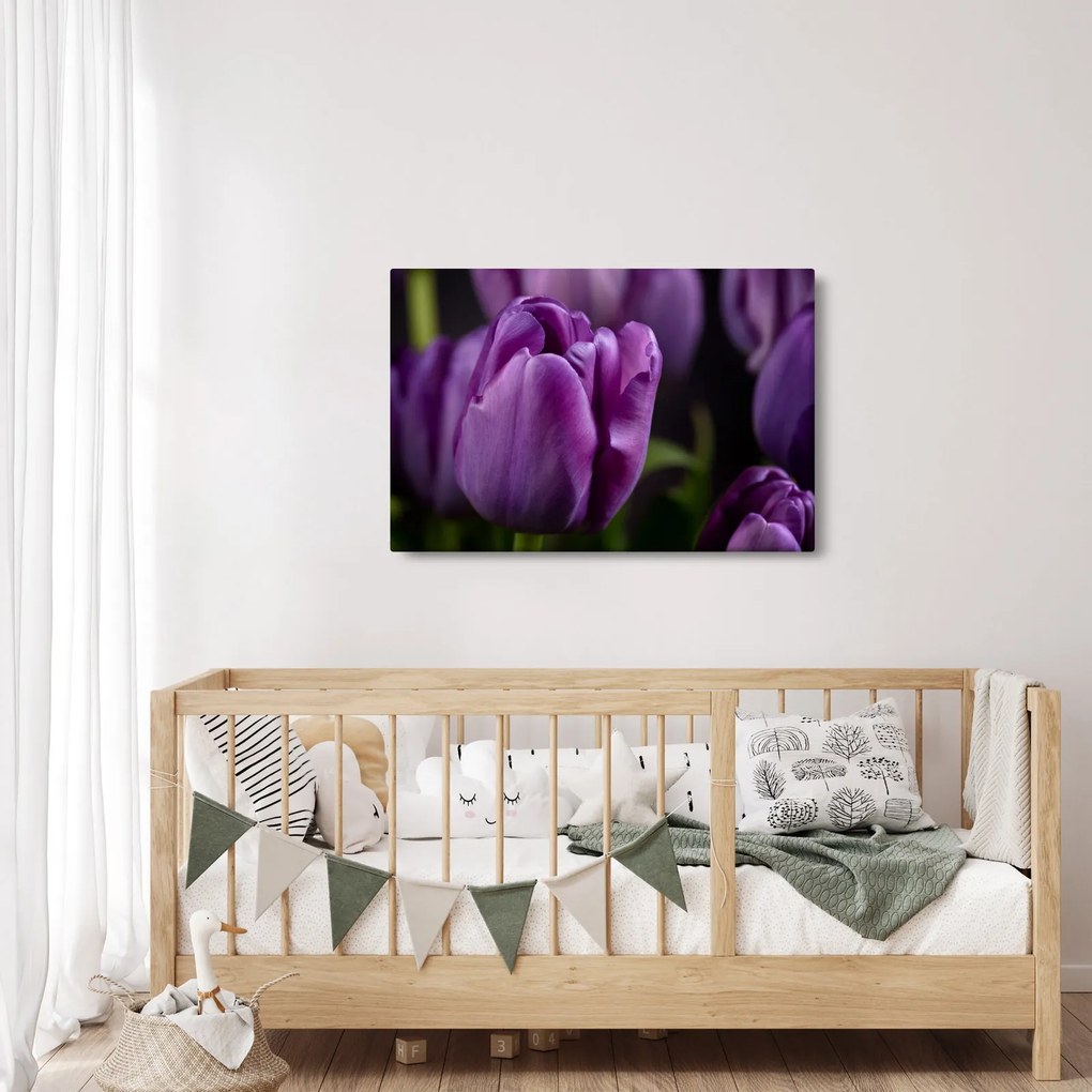 Tablou cu flori de lalele (90x60 cm)