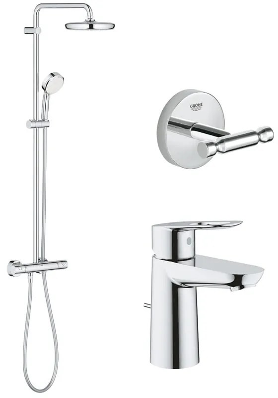 Pacet:  Baterie lavoar Grohe Bauloop S-23335000, Coloana dus Grohe New Tempesta 210 -27922001, AgÄÅ£Ätoare Grohe BauCosmopolitan 40461001