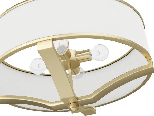 Open Design OR84818 - Lustra cu tijă GERDO 4xE27/12W/230V alamă/alb