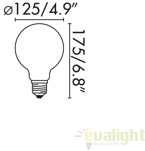BEC LED E27 DECORATIV AMBER 4W 2200K