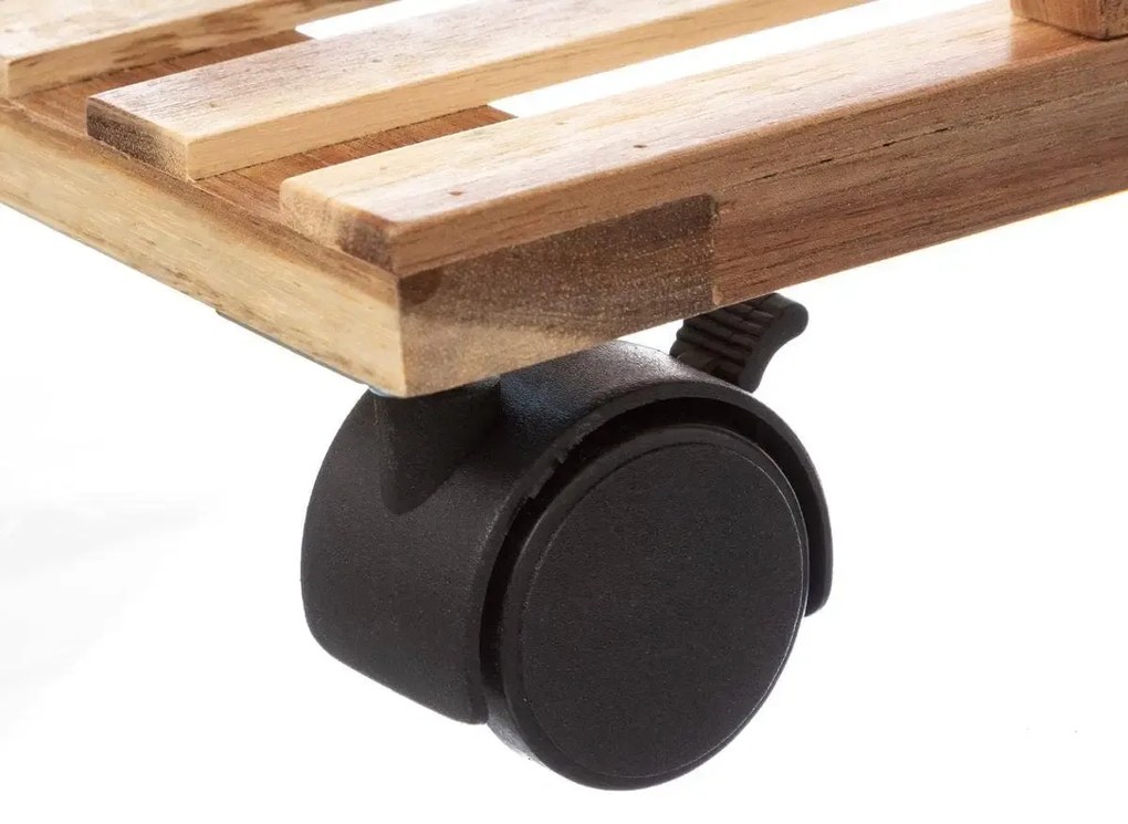 Raft negru cu 4 polite NATUREO