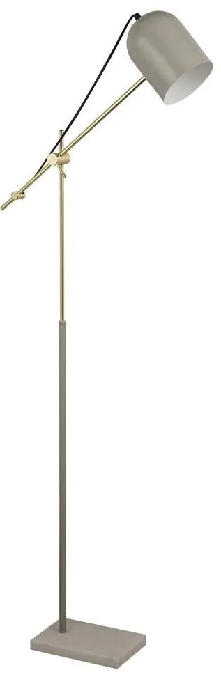 Lampadar/Lampa de podea design decorativ Odyssey gri/auriu
