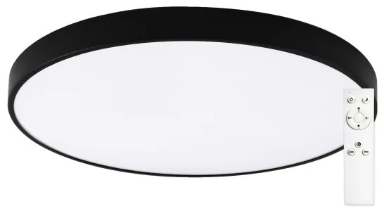 Top Light PETAL – plafonieră LED dimabilă, 60 W, 230 V, Ø 59 cm, negru, cu telecomandă