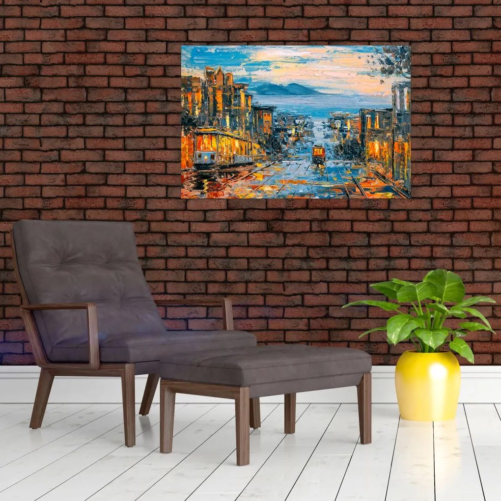 Tablou - Telecabină, San Francisco (90x60 cm)