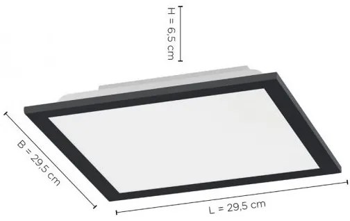 Plafonieră LED dimabilă FLAT LED/20W/230V Leuchten Direkt 14754-18 + telecomandă