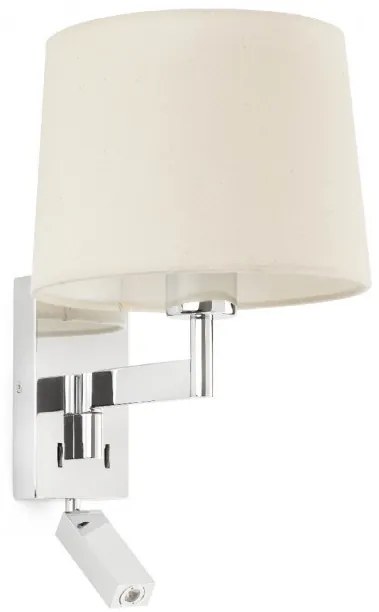 Aplica cu reader LED stil clasic design elegant ARTIS crom/bej