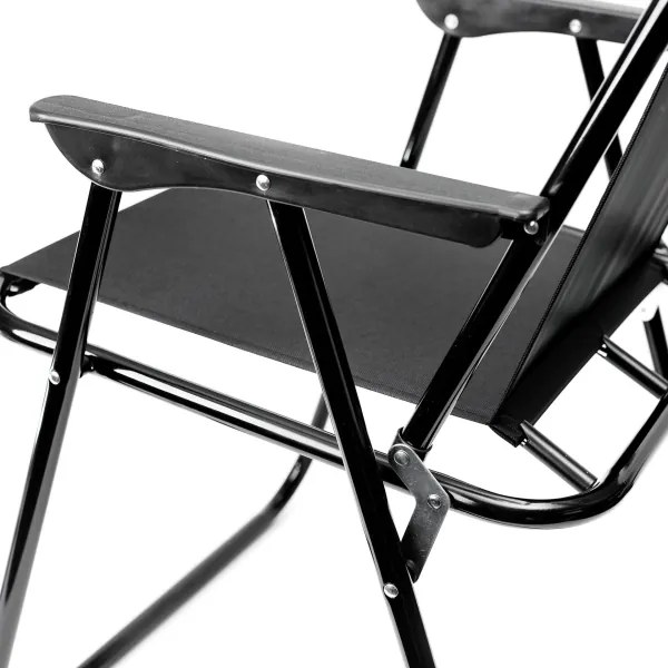 Scaun pliabil de drumeție negru
