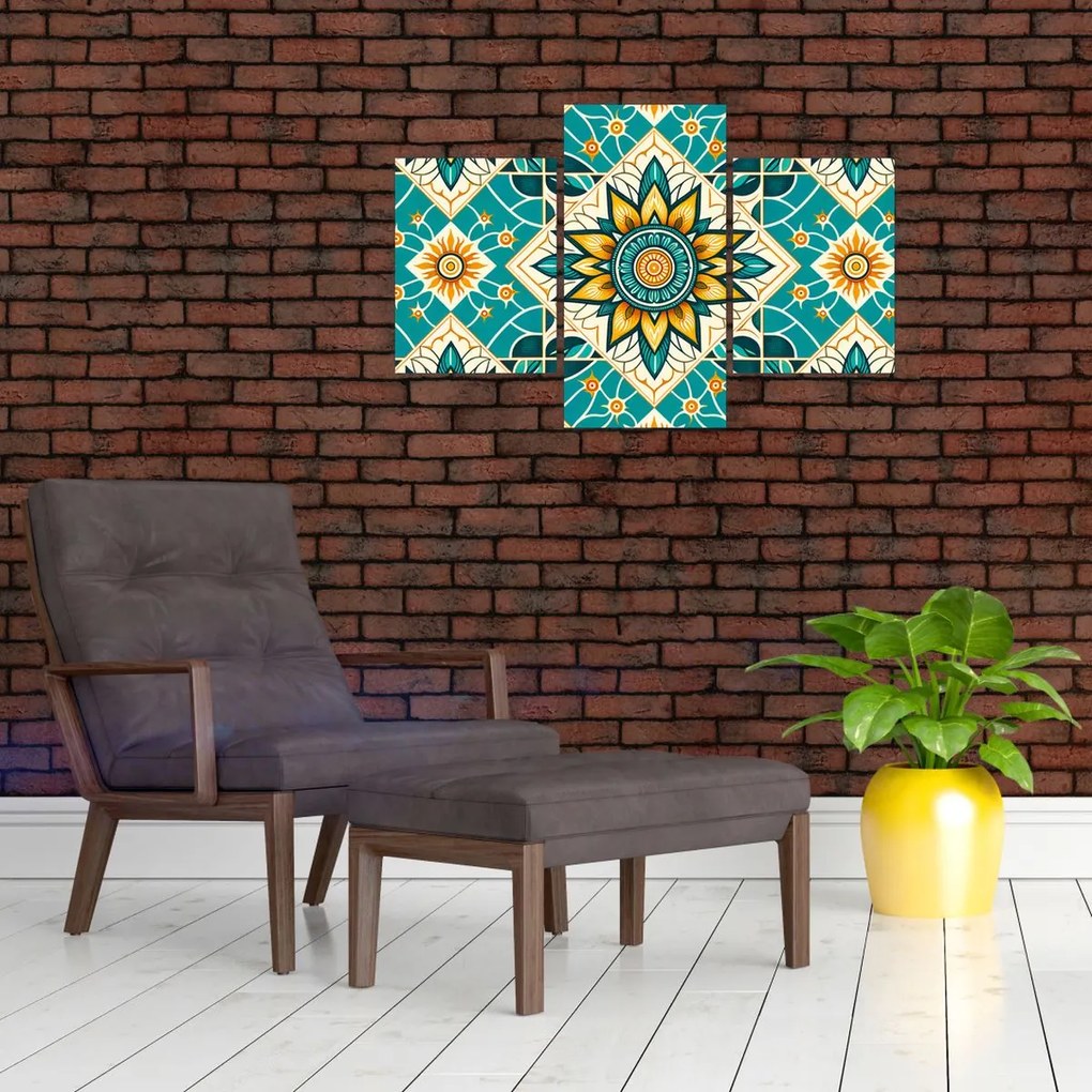 Tablou - Model turcoaz (90x60 cm)