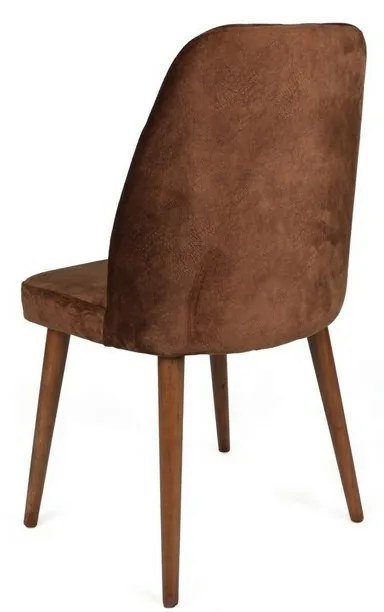 Set de scaune de sufragerie Alfa Brown and Walnut,2 buc.
