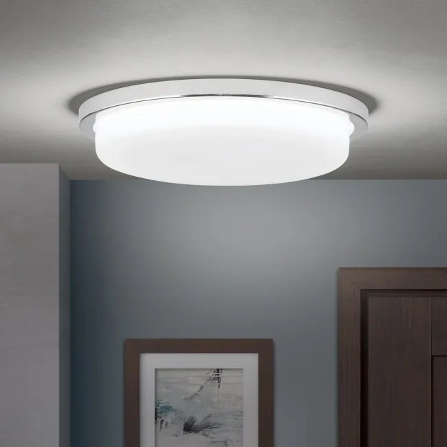 Plafoniera LED moderna LEROX 30cm crom
