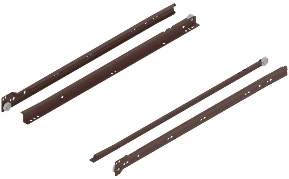 Glisiera Blum cu role (Culoare: Maro, Lungime: 600 mm)