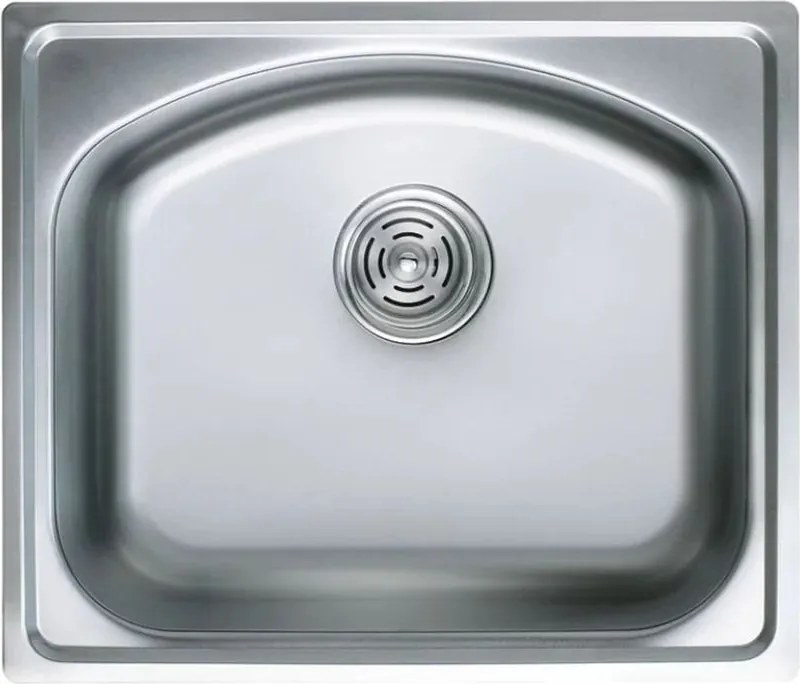 Chiuveta inox Inter Ceramic cu o cuva finisaj inox lucios 50x42 cm