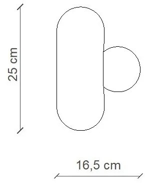 Aplica de perete retro realizata manual din ceramica si sticla Bumbum