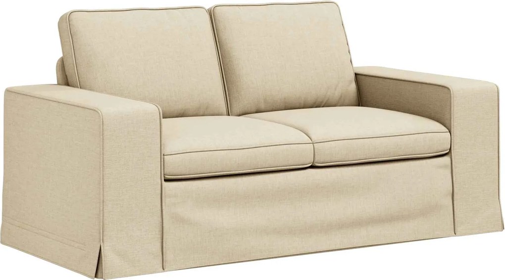 vidaXL Canapea Crem 162 x 80 x 82 cm țesătură