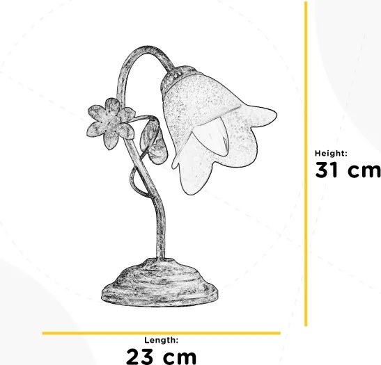 Lampă de masă BOTTON DORO 1xE14/6W/230V ONLI