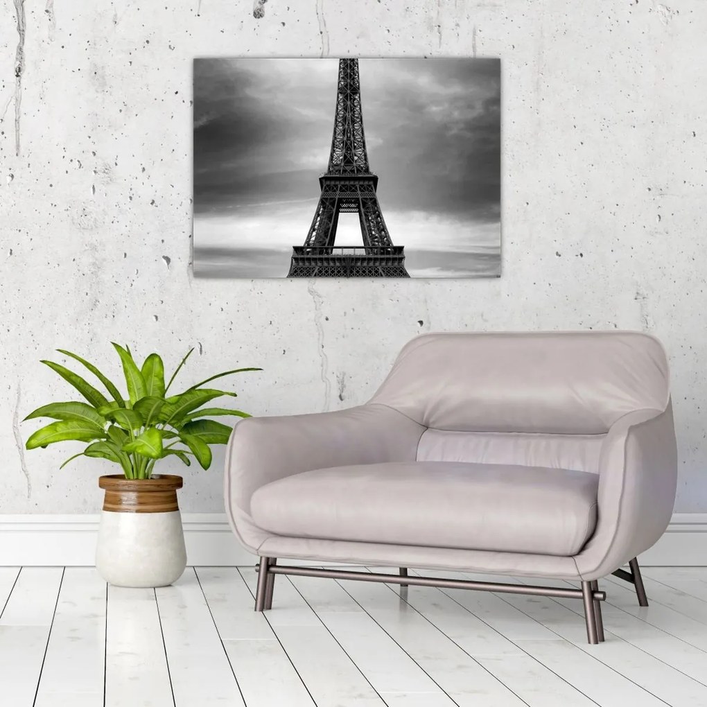 Tablou - Mașină roz în Paris (70x50 cm)