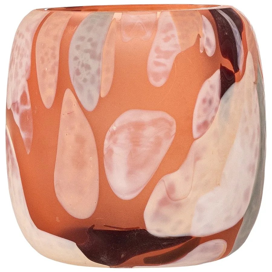 Sfeșnic pentru lumânări pastilă din sticlă Karan – Bloomingville