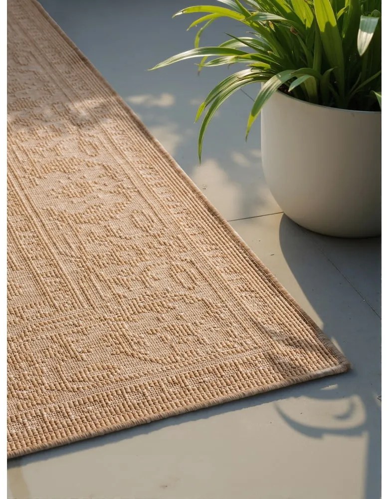 Covor pentru exterior și interior bej/fildeș 160x230 cm Duet Kona – NORTHRUGS