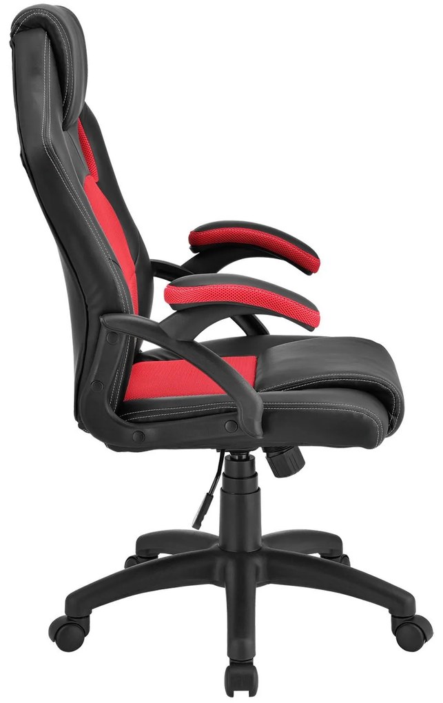 Jusky Scaun de birou Montreal - negru/rosu