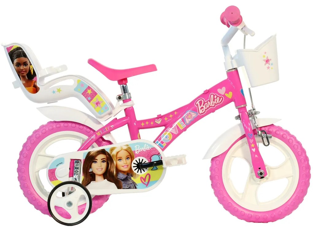 BICICLETA COPII 12" - BARBIE ROZ - DINO BIKES (612GL-02BA)