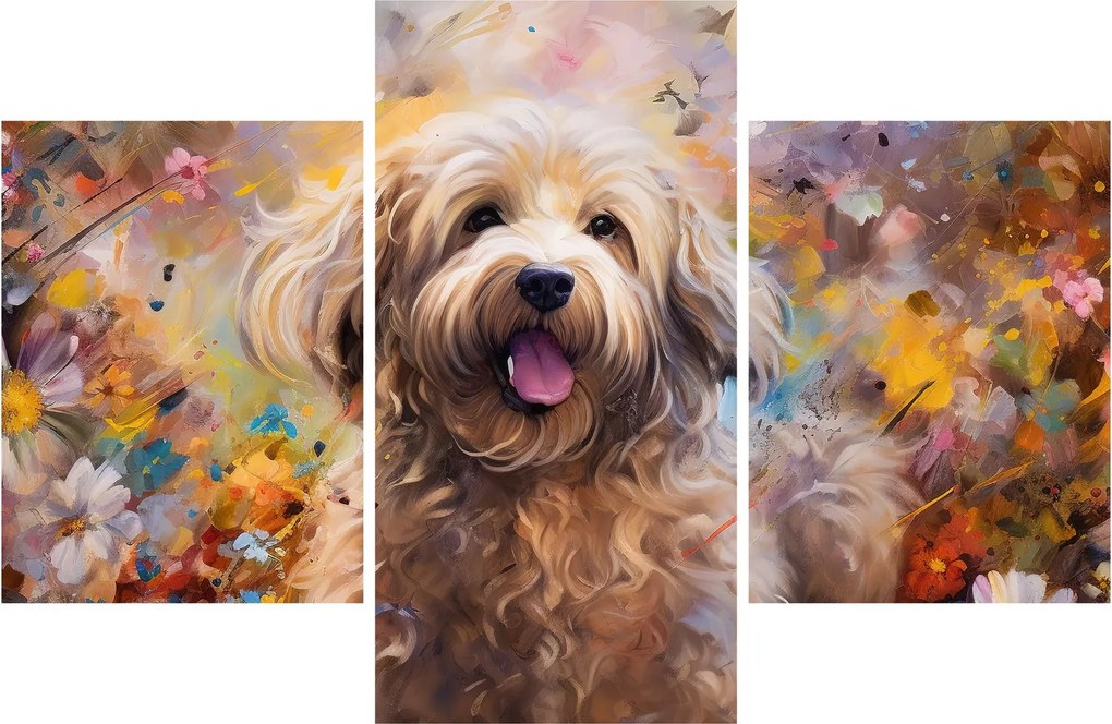 Tablou - Happy Dog II. (90x60 cm)