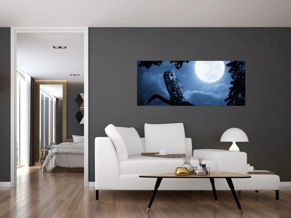 Tablou - Bufnița de noapte (120x50 cm)