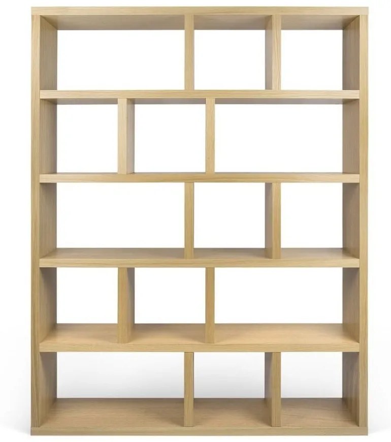 Bibliotecă TemaHome Berlin, înălțime 198 cm, cu aspect de lemn de stejar