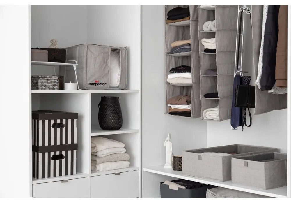 Cutie de depozitare gri Compactor Oxford, 56 x 36 cm