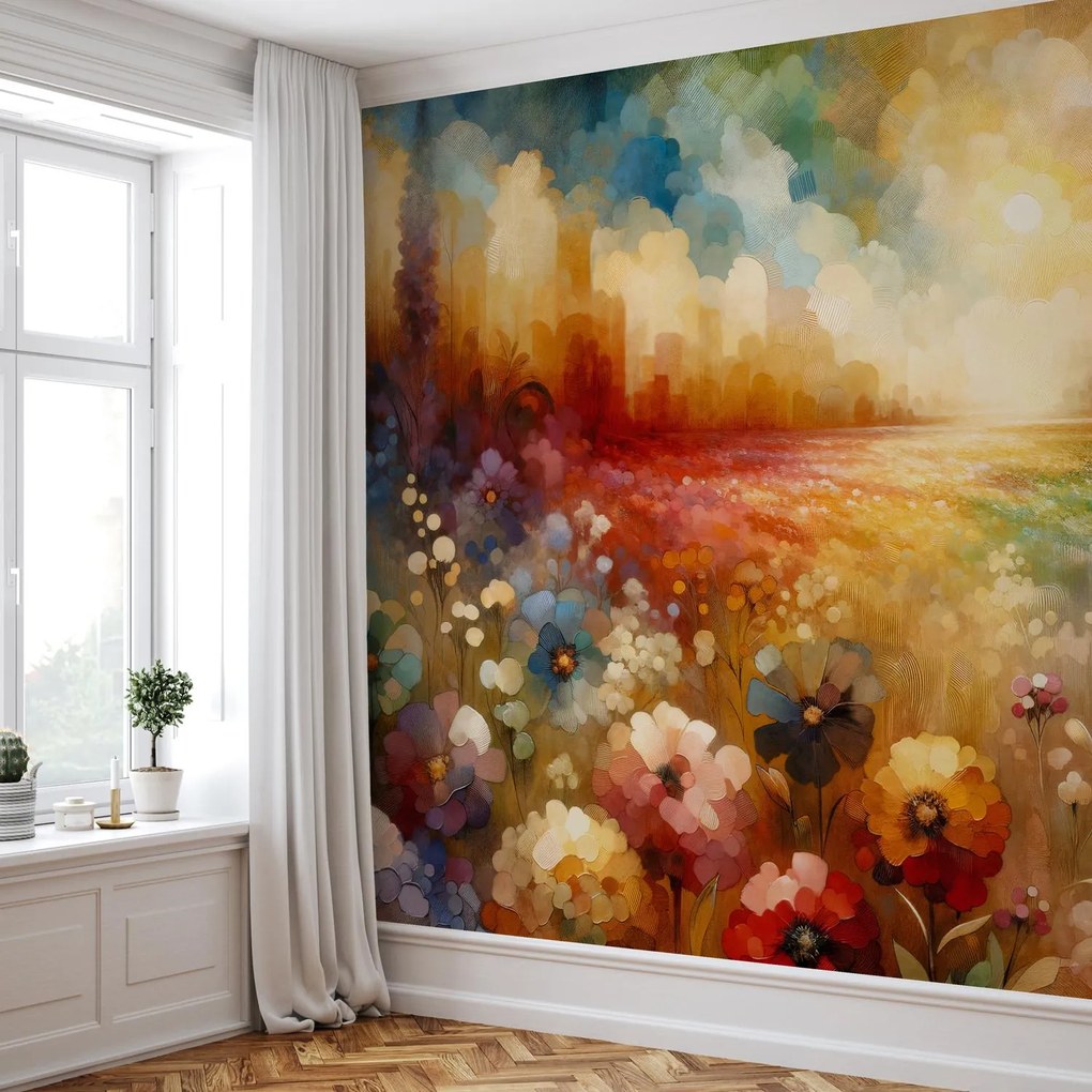 Fototapet - Pajiște colorată (147x102 cm)