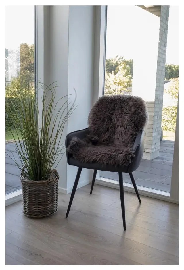 Blană de oaie House Nordic, maro închis