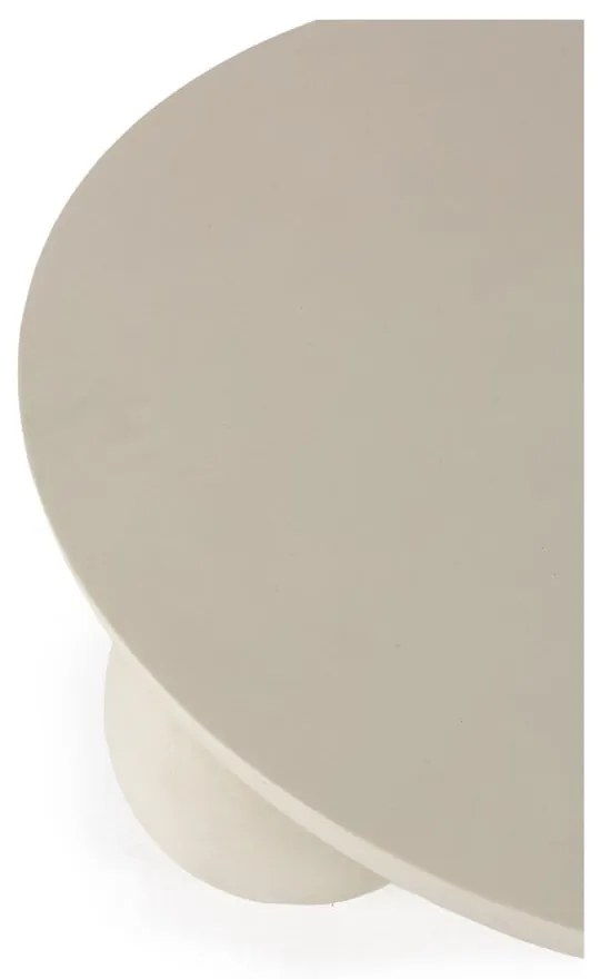 Măsuță de cafea bej rotundă din lemn de mango ø 90 cm Ailen – MOME