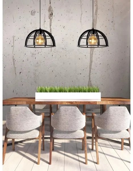 Lucide 76464/02/30 - Lustră pe cablu DIKRA 2xE27/60W/230V