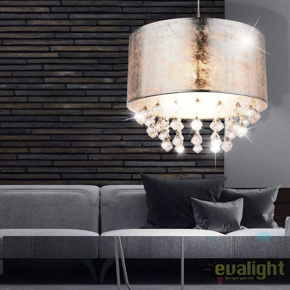 Lustra / Pendul design modern Amy argintiu 15188H3 GL