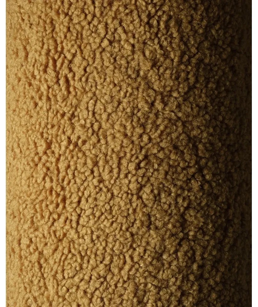 Pernă decorativă pentru copii maro cu tapițerie din țesătură bouclé Bear – Wigiwama