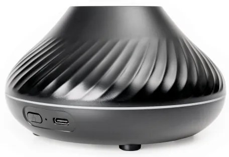 Difuzor LED RGB de arome cu funcție de imitare a flăcărilor LED/6,5W/5V 130ml negru