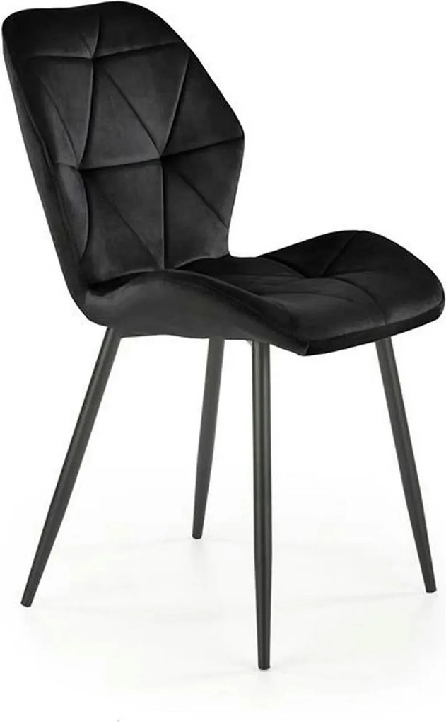 Scaun bucatarie material textil K453, negru, 48x53x86 cm