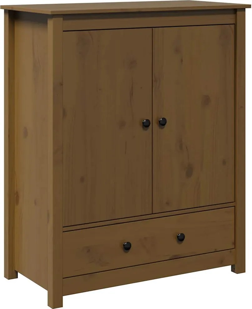 vidaXL Dulap, maro miere, 83x41,5x100 cm, lemn masiv de pin