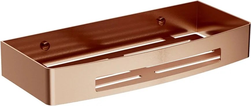 Etajera otel inoxidabil Omnires Uni 30 cm finisaj cupru periat