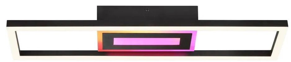 Plafonieră Brilliant-LED RGBW dimabil BESSON LED/20W/230V 3000-6500K negru + telecomandă