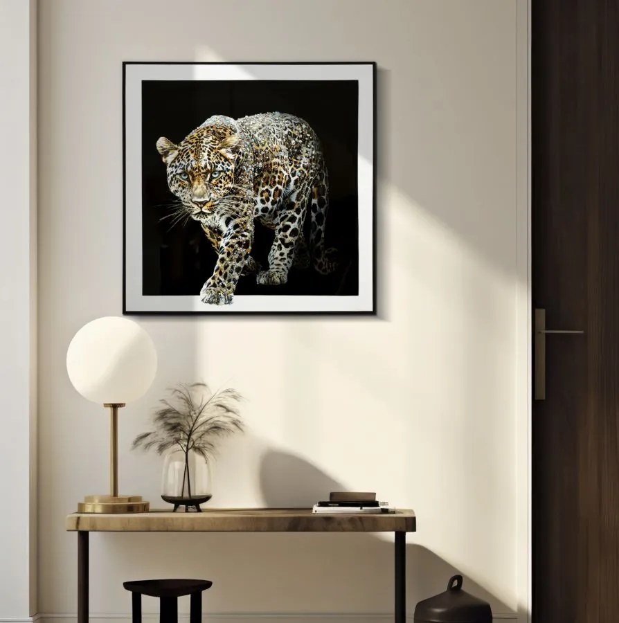 Mauro Ferretti Pictura pe Pânză Jaguar cu Cadru -B- cm 82x4x81 | Aosom Romania