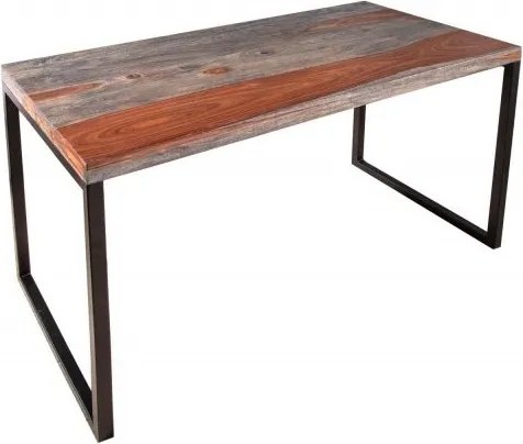 Birou design industrial-vintage Elements 118cm Sheesham smoke