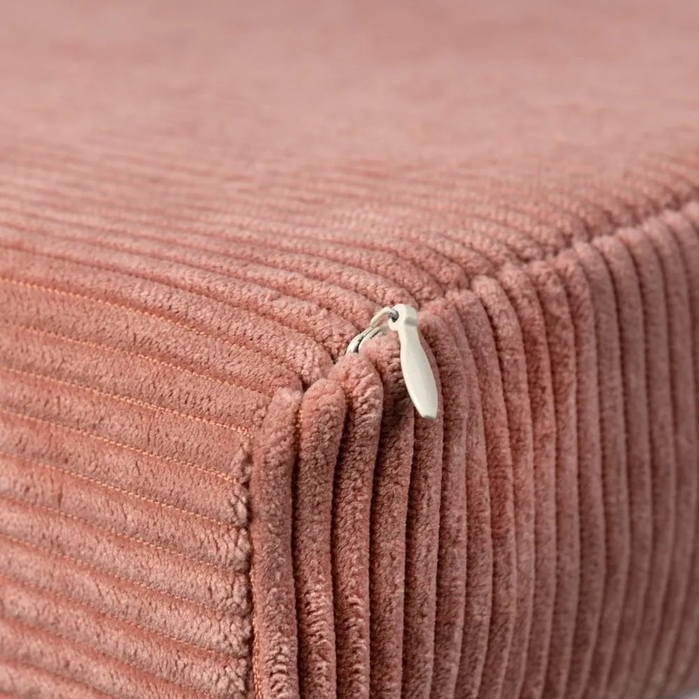 Set de joacă din spumă roz deschis din catifea reiată 75x41x7 cm Bloque Montessori – Little Nice Things