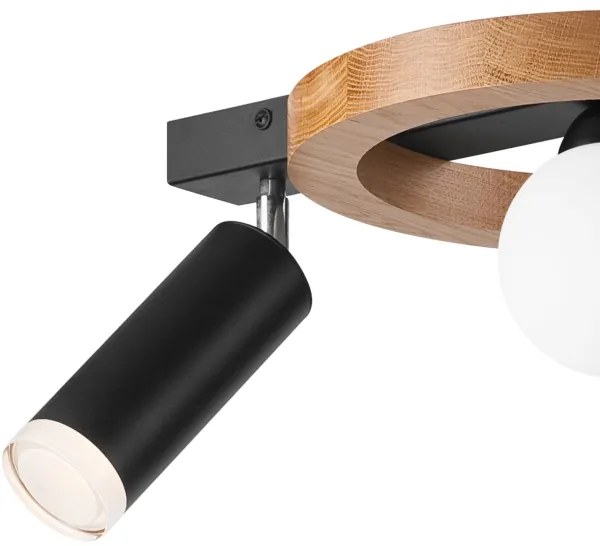 Lustră pe cablu OTIS 1xG9/5W/230V + 2xE27/15W/230V stejar