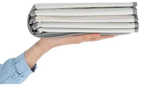 Piscină cu bile pentru copii d. 80 cm alb/gri