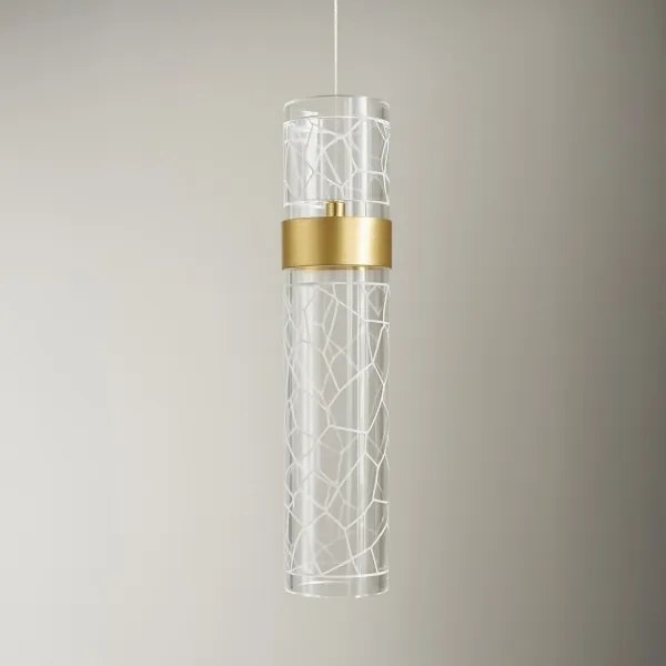 Lustră LED pe cablu LAGOS LED/8W/230V, aurie